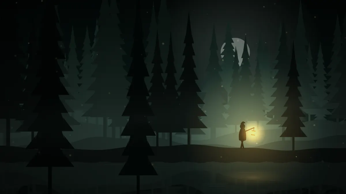 Moonrise over the drowned forest
